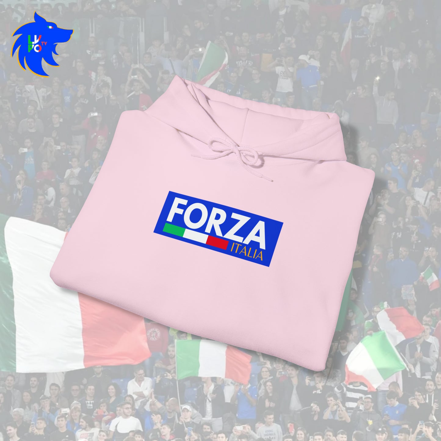 Felpa con cappuccio Forza Italia
