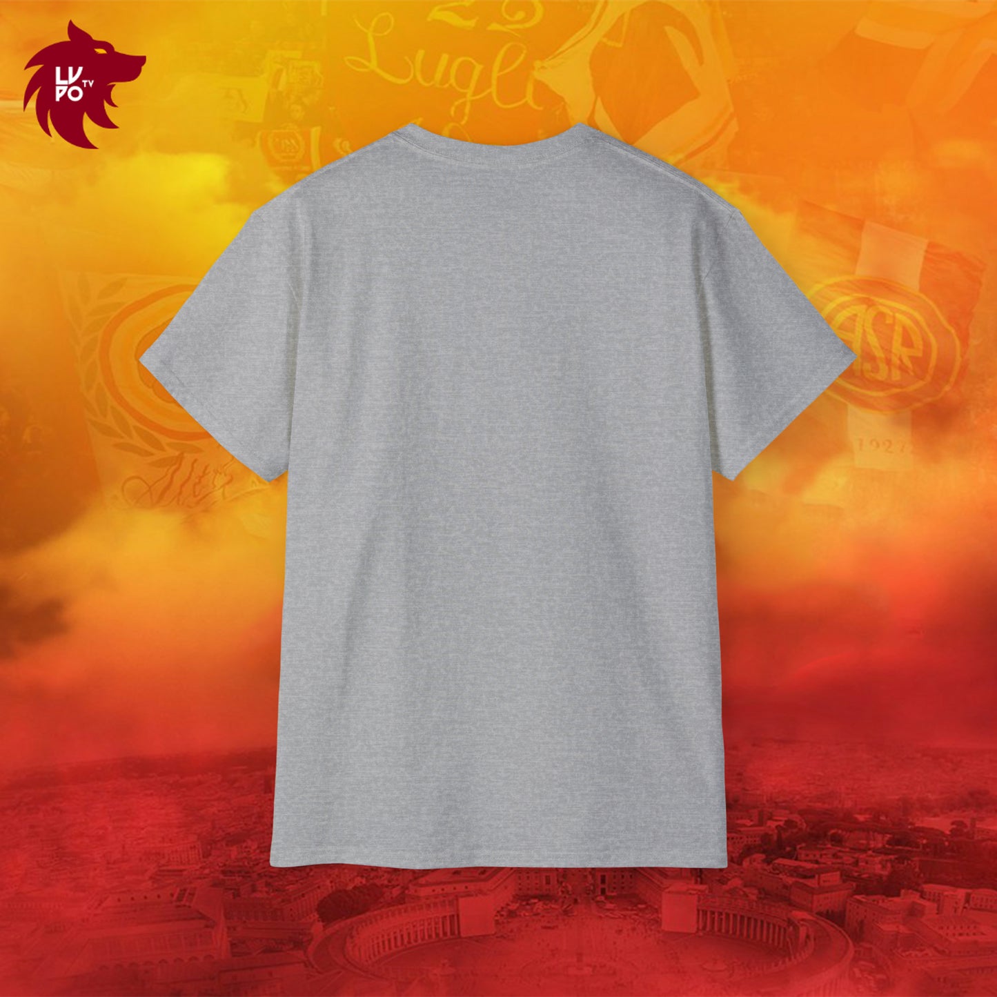 T-shirt girocollo in cotone Colosseum